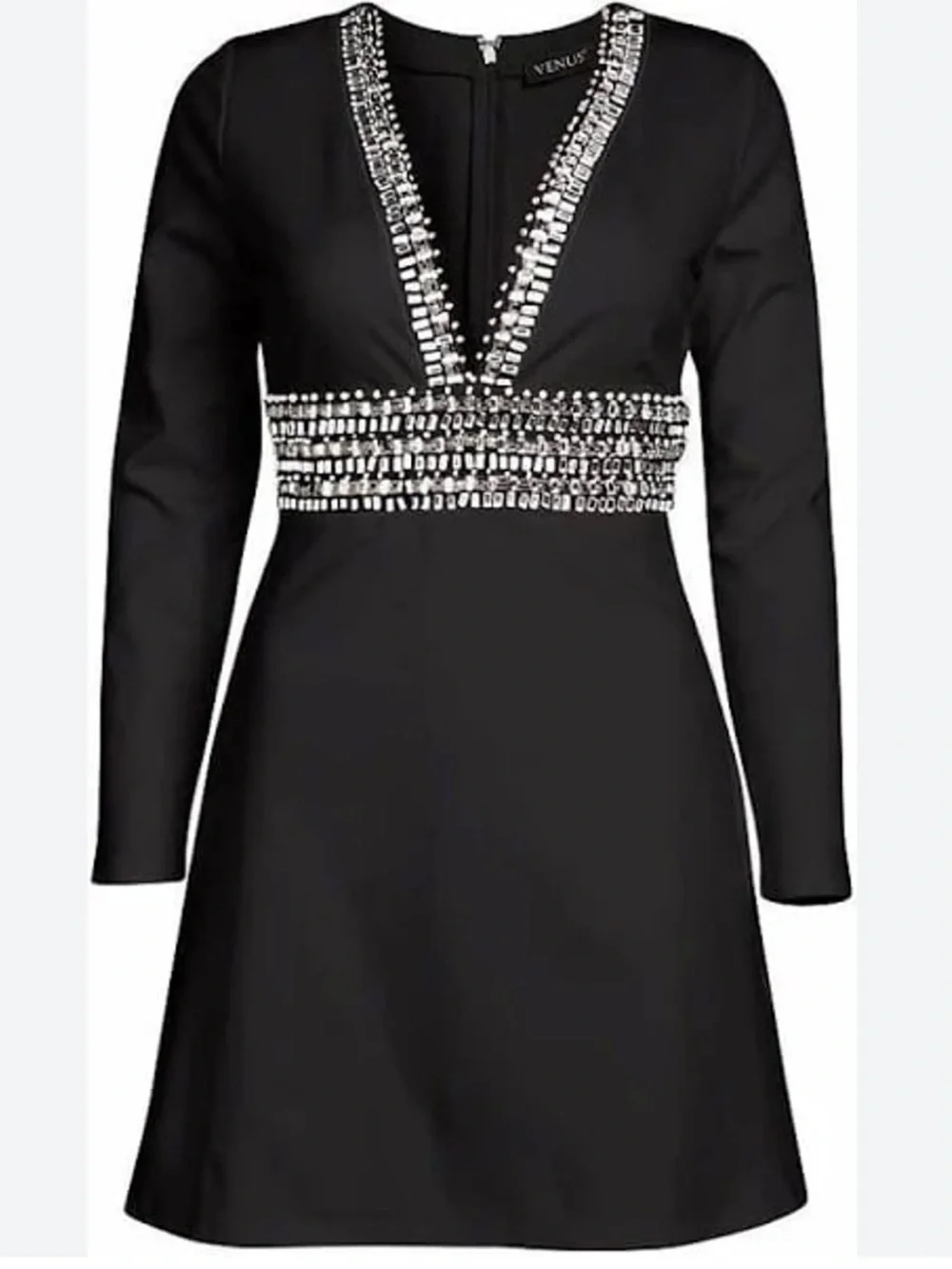 Venus Black Dress Long Sleeve Size 8 NEW